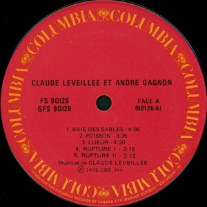 L%c3%a9veill%c3%a9e claude gagnon andr%c3%a9 une nuit un moment 1973 disque 1 face a
