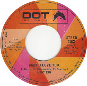 Andy kim baby i love you 1969 20 a iv
