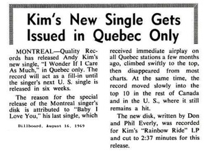 Andy kim i wonder if i care as much 1969