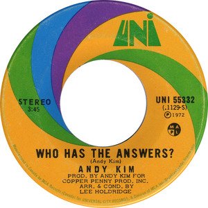 Andy kim who has the answers uni b iii