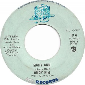 Andy kim mary ann stereo ice b vi