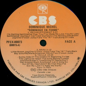 Michel dominique dominique en forme 1982 disque face a