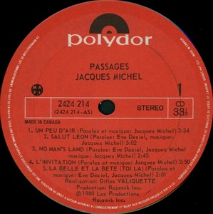 Michel jacques passages 1980 disque 1