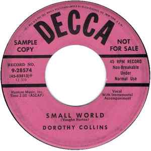 Dorothy collins small world decca b