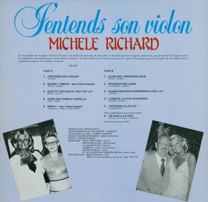 Richard mich%c3%a8le j'entends son violon 1983 dos
