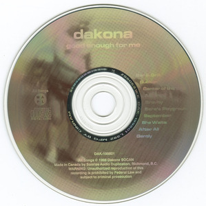 Cd dakona   good enough for me cd