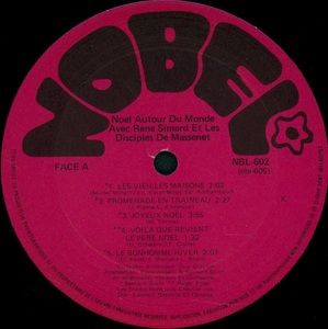 Simard ren%c3%a9 no%c3%abl autour du monde 1974 disque face a