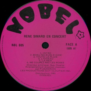 Simard ren%c3%a9 en concert 1975 disque face a