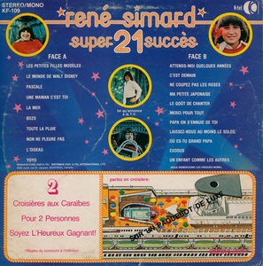 Simard ren%c3%a9 super vedette internationale 1975 dos