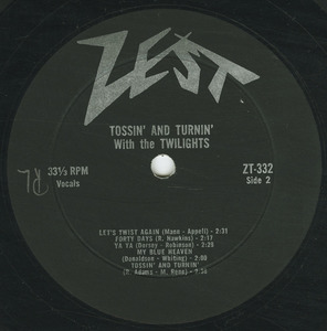 Twilights   tossin' and turnin' label 02