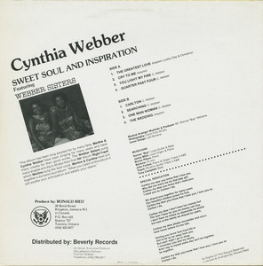 Cynthia webber   sweet soul and inspiration back