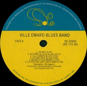 Ville emard blues band ville emard blues band 1979 disque 1 face a