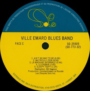 Ville emard blues band ville emard blues band 1979 disque 2 face c