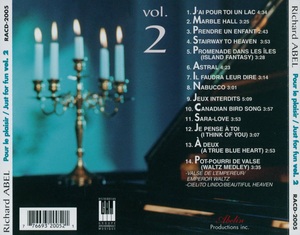 Abel richard pour le plaisir vol 2 1996 dos