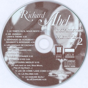Abel richard instrumental memories vol 2 1997 cd
