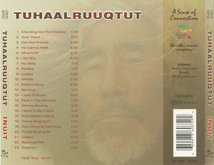 Cd va compilation   tuhaalruuqtut authentic inuit songs inlay