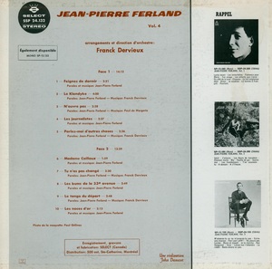 Ferland jean pierre vol 4 st%c3%a9r%c3%a9o 1965 dos