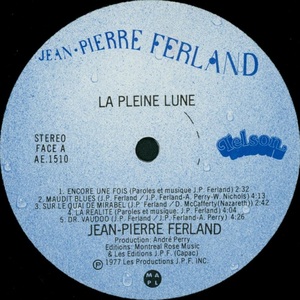 Ferland jean pierre la pleine lune 1977 disque face a