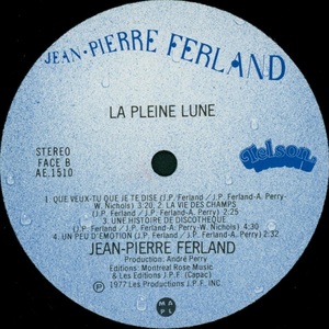Ferland jean pierre la pleine lune 1977 disque face b