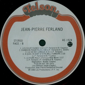 Ferland jean pierre jean pierre ferland 1980 disque face b