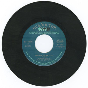 45 bonnie huber   private secretary vinyl 01
