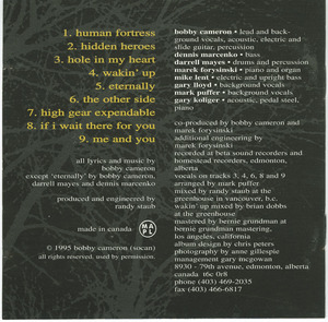 Cd bobby cameron   st back