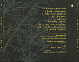Cd bobby cameron   st inlay