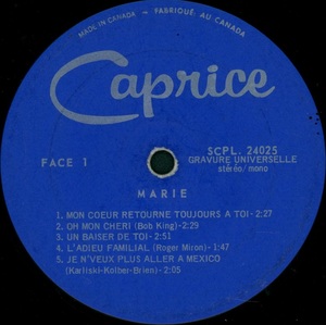King marie marie encore 1972 disque face 1