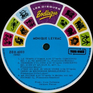 Leyrac monique monique leyrac 1678 1972 1972 disque face b 5092