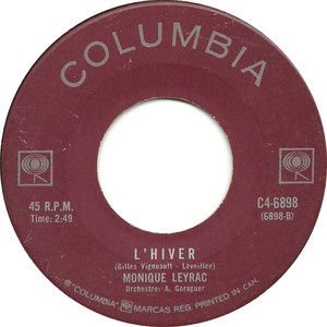 Monique leyrac lhiver columbia b
