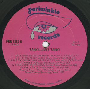Tammy rafferty   just tammy vg  label 02