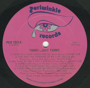 Tammy rafferty   just tammy vg  label 01