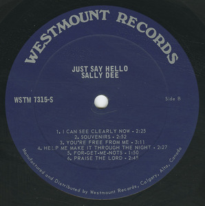 Sally dee   just say hello label 02