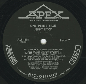 Jenny rock   une petite fille label 02