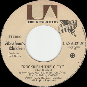Abraham's children   rockin' in the city bw back home again %282%29