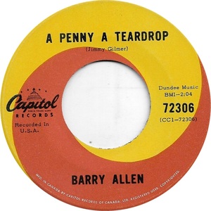 Barry allen a penny a teardrop capitol aiii