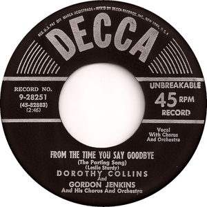 Dorothy collins and gordon jenkins from the time you say goodbye decca