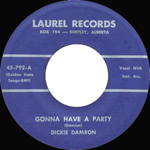 Damron  dick   gonna have a party bw rockin' baby %282%29