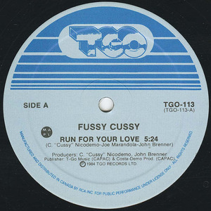 Fussy cussy   run for your love label 01