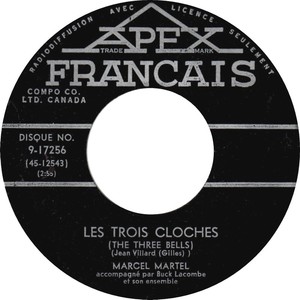 Marcel martel les trois cloches the three bells apex francais aii
