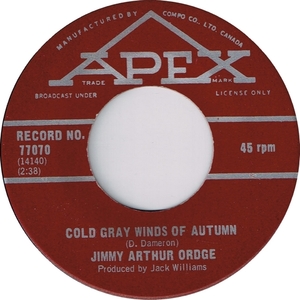 Jimmy arthur ordge cold grey winds of autumn apex aiii