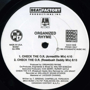 Organized Rhyme - Check the OR