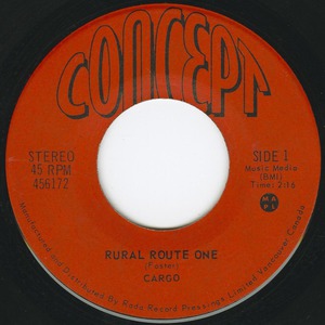 45 cargo rural route one label only