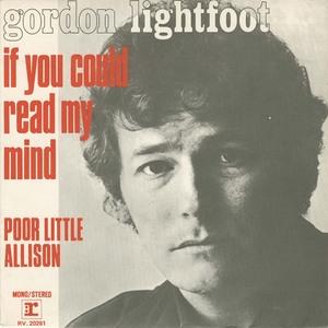 45 gordon lightfoot   if you could read my mind france front