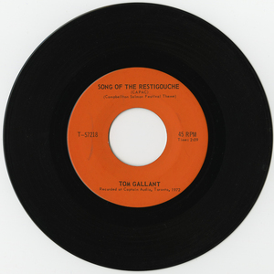 45 tom gallant song of the restigouche