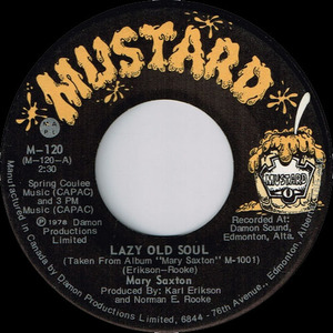 Saxton  mary   lazy old soul bw love's desire %281%29