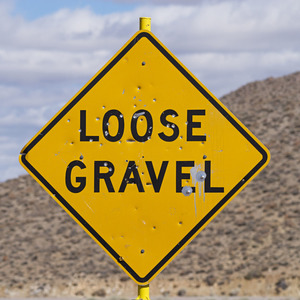 Loose gravel squared