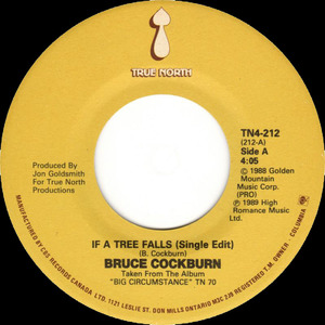 Cockburn  bruce   if a tree falls bw the gift label 01