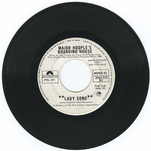 45 major hoople's boarding house   lady song vinyl 01