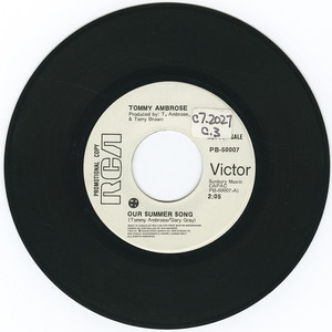45 tommy ambrose   our summer song vinyl 01